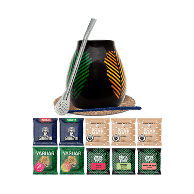 Starter set   mate tea Gourd Bombilla 10x50g 0,5kg