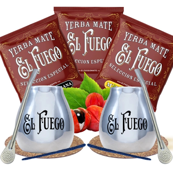 Yerba Mate Set for couples El Fuego THE BEST