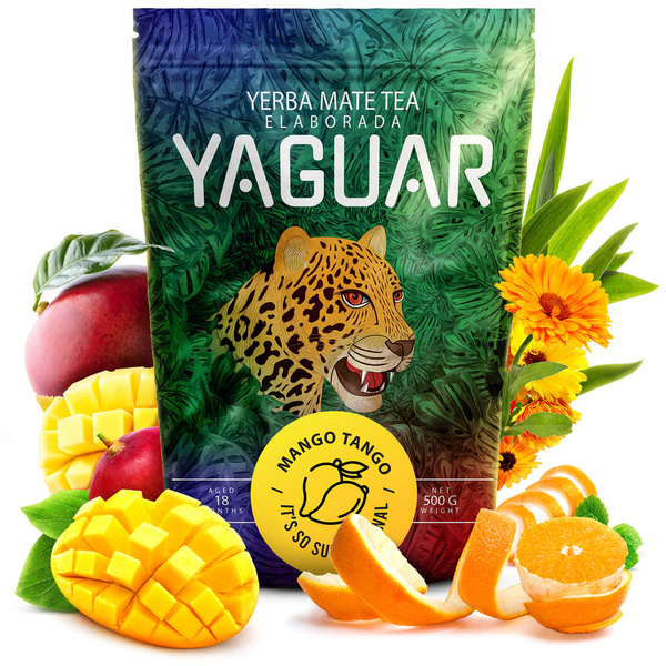 Yerba Mate Set for Two: Yaguar 2x500g + 2x Calabash + 2x Bombilla