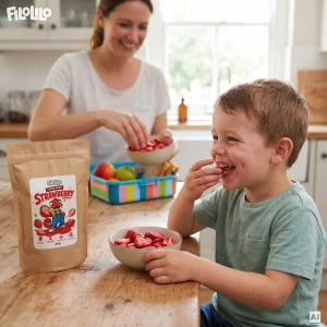 FiloLilo – Freeze-dried strawberry slices 20g