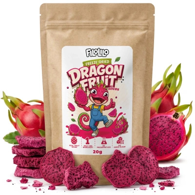 FiloLilo – Frysetørket dragefrukt (skiver) 20 g