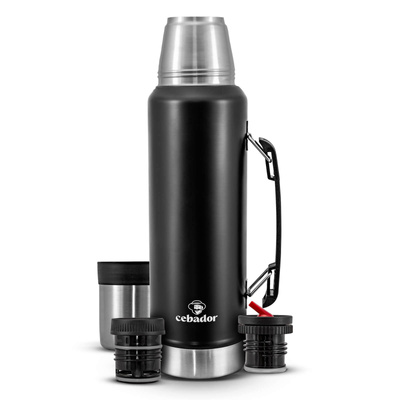Cebador Largoinox 1.2L Thermos Flask – Black
