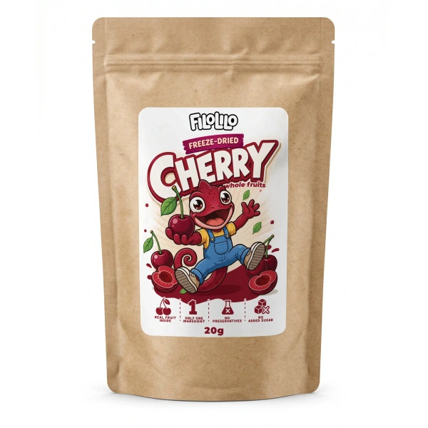FiloLilo – Freeze-dried whole pitted cherries 20g