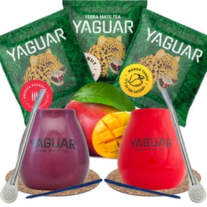 Yerba Mate Set for Couples Yaguar Fruit
