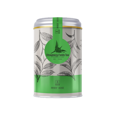 Mary Rose - Strawberry Fields Green Tea in tin can - 50g