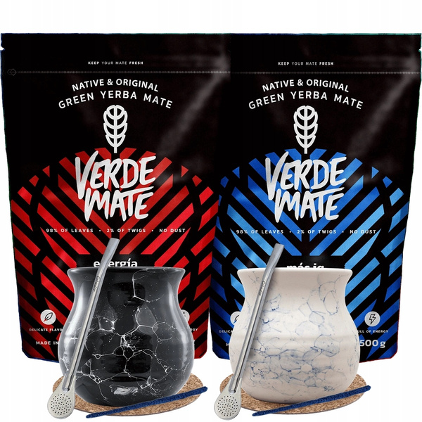 Yerba Mate set for two Bombilla Matero 1000g