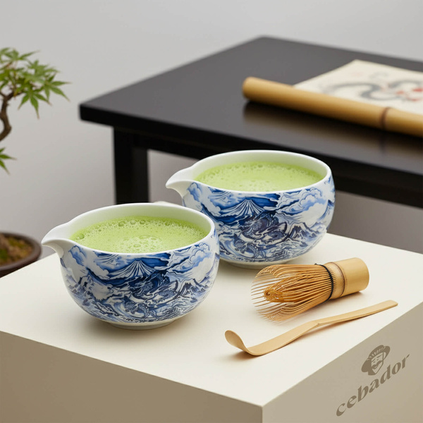 Matcha tea brewing accessories set