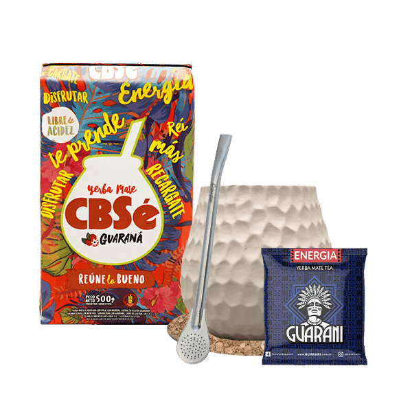 Yerba Mate CBSe Energia 500g Matero Bombilla