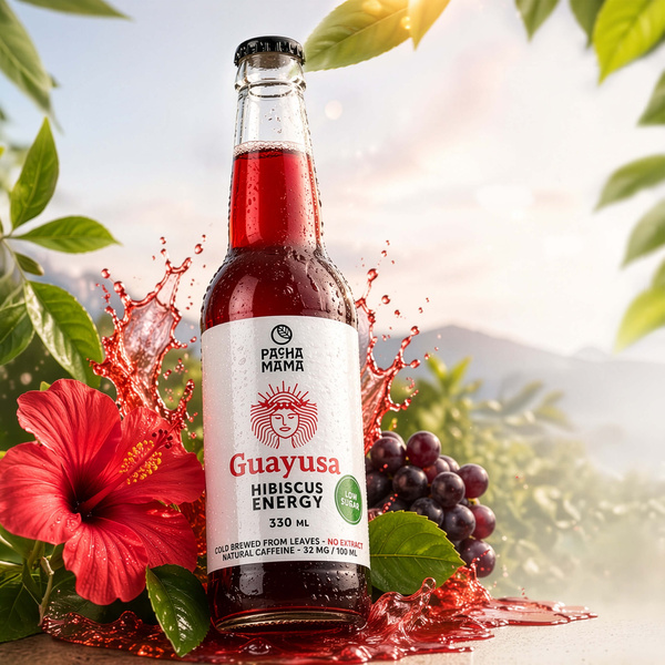 Guayusa Pachamama Cold Brew – Hibiscus Energy 330ml