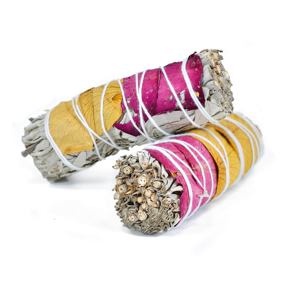 White Sage with Rose – Incense 20-30g (bundle)