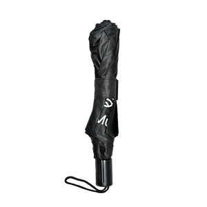Foldable umbrella with MateMundo logo
