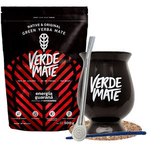 Starter set Bombilla Mate Cup + mate tea Verde