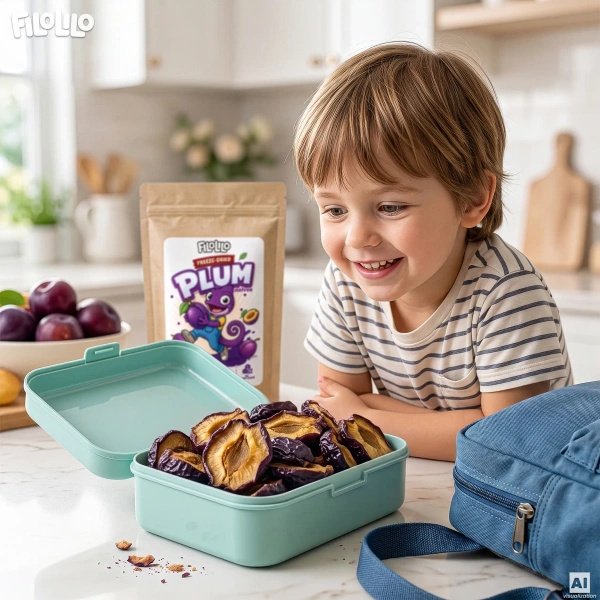 FiloLilo – Freeze-dried plum halves 100g