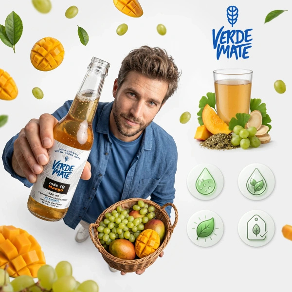 Verde Mate Green Cold Brew – Más IQ Mango 330ml