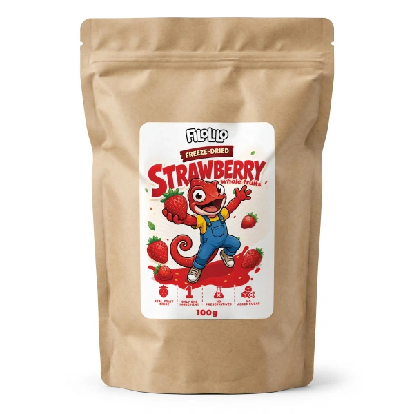 FiloLilo – Freeze-dried whole strawberries 100g