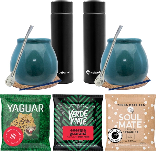 Yerba Mate Set for Two Energia Calabash
