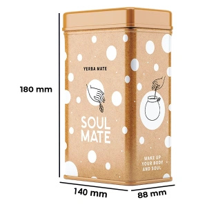 Yerbera – Tin can + Soul Mate Orgánica Guayusa 0.5kg