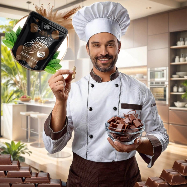 Nustino – Powdered Peanut Butter – Chocolate (no sugar added) 400g