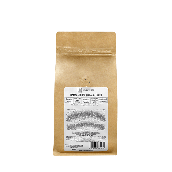 Mary Rose - whole bean coffee Brazil Cerrado premium 400g