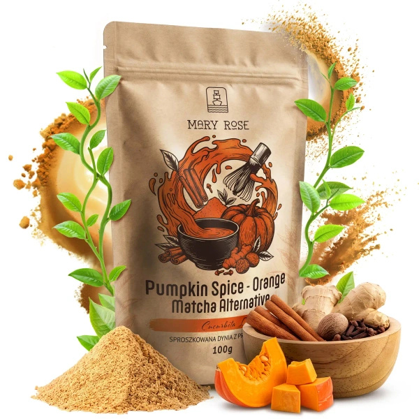 Mary Rose – Orange Matcha Alternative – Pumpkin Spice (pulver) 100 g