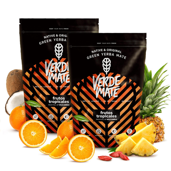 Yerba Verde Mate Green Frutos Tropical Fruit 1kg