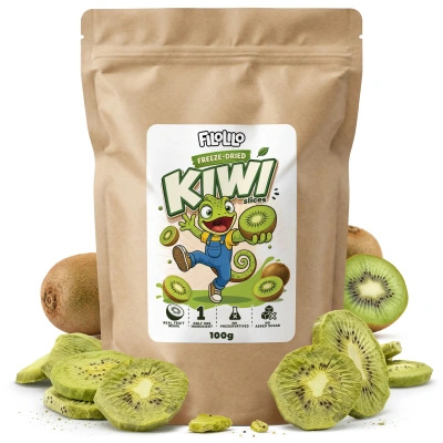 FiloLilo – Frysetørket kiwi (skiver) 100 g