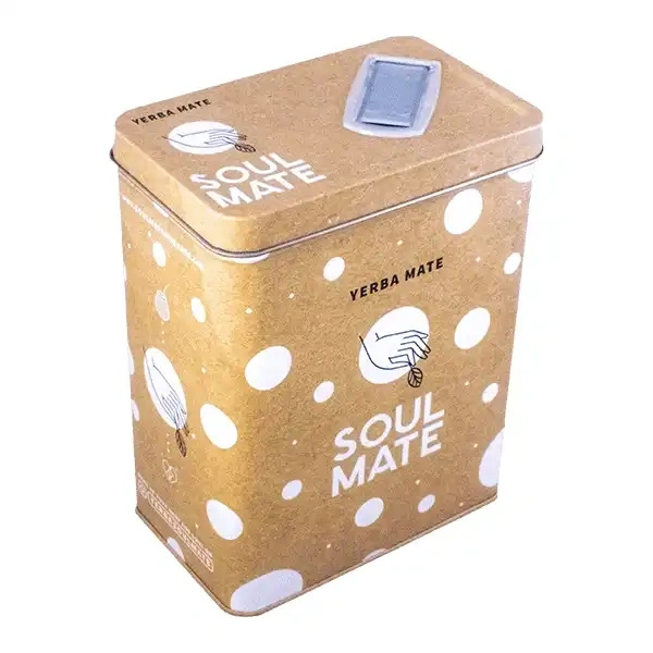 Yerbera – Tin can + Soul Mate Orgánica Siempre 0.5kg