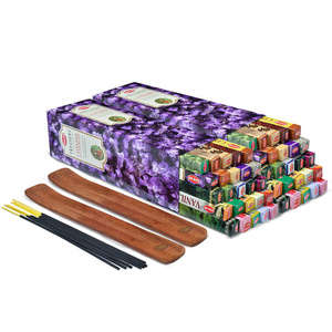 2x HEM Incense Sticks mix + 2x Wooden Stand