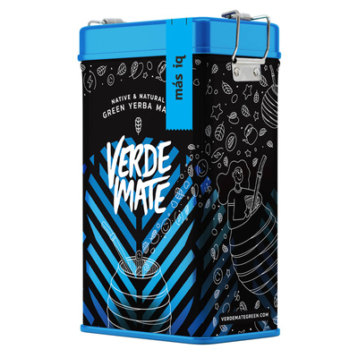 Yerbera – Tin can + Verde Mate Green Más IQ 0.5kg