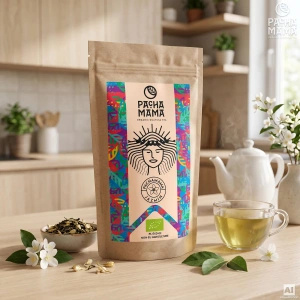 Set Guayusa Pachamama Jazmín 100g + Calabash + Bombilla