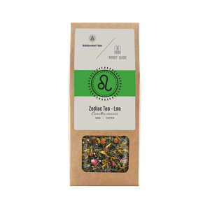 Set for Leo: zodiac tea + magic gemstone