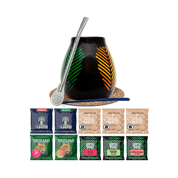 Starter set mate tea Gourd Bombilla 10x50g 0,5kg