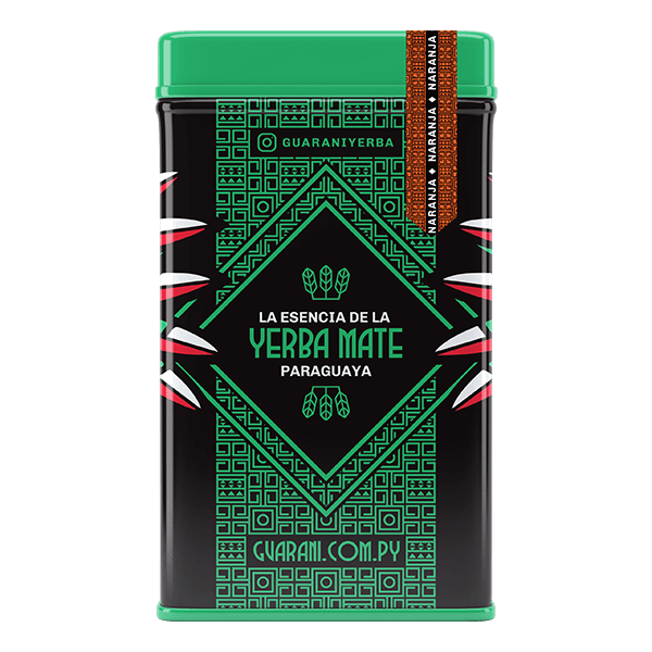 Yerbera – Tin can + Guarani Naranja 0.5kg